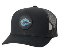 Rip Curl Gorra de camionero curva personalizada, color negro y morado