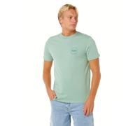 RIP CURL Graphic Short Sleeve Crew Neck T-Shirt, Standard Fit Camiseta gráfica de Manga Corta con Cuello Redondo, Ajuste estándar Hombre