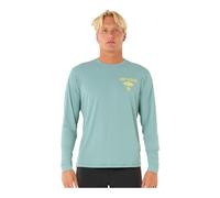RIP CURL Hombres Surflite 2025 Iconos UPF Chaleco De Lycra De Manga Larga 14ZMRV - Blue Lagoon