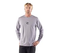 RIP CURL Long Sleeve Rashguard-UPF 50+ Sun Protection Surf Shirt, Loose Fit Rash Vest Camisa de protección de Sarpullido, estándar, XXL para Hombre