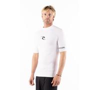 Rip Curl Lycra Hombre de manga corta - Protección solar UPF 50+, camiseta de surf ajustada - Camiseta antiUV, blanco, M