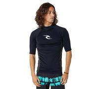 Rip Curl Men Waves UPF 50 Performance - Camiseta de Manga Corta, Negro (Black Core), Large