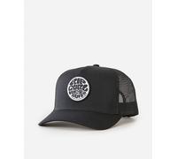 Rip Curl Mens Snapback Curve Brim Trucker Cap ~ Icono de traje de neopreno negro