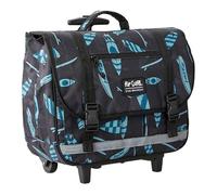 Rip Curl - Mochila con ruedas para niño (38 cm), color negro y azul, Negro , 38 x 30 x 16 cm