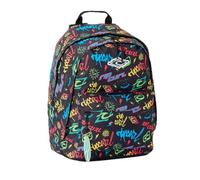Rip Curl - Mochila infantil doble dome 24L, poliéster reciclado, 2 cpts CM1 CM2-41 x 30 x 20 cm, estampado multicolor