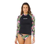 RIP CURL Molokai 2026 - Chaleco de manga larga para mujer, diseño floral, color negro, talla L