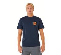 Rip Curl Pacific Rinse - Camiseta de Manga Corta para Hombre, Círculo Azul Marino Oscuro, XXL