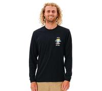 Rip Curl Search Icon Long Sleeve T-Shirt M, Negro (Schwarz 1)