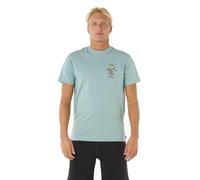 RIP CURL Search Icon T-Shirt Camisa, Blue Lagoon 251, S para Hombre