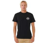 RIP CURL Staple Short Sleeve T-Shirt Camiseta, Negro, XXL para Hombre