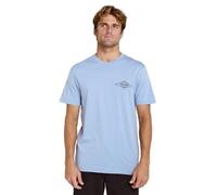 Rip Curl Streamline Diamond - Camiseta de manga corta para hombre, Mezclilla desteñida, M