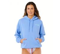Rip Curl Sudadera con Capucha Surf Puff Heritage para Mujer, Azul Aciano Puff, S