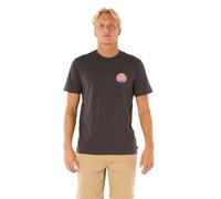 RIP CURL Wettie Passage Icon - Camiseta para Hombre, Washed Negro, XXL