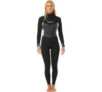 RIP CURL Womens Dawn Patrol 4/3 Chest Zip Full Suit 2025 Black/Black/Multicolor, 8