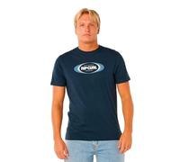 RIP CURL Yo Mumma - Camiseta de manga corta para hombre, color azul marino oscuro