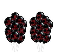 Rip - Decoraciones de cumpleaños de los años 20, juego de 20 globos negros "Death to My 20s Decorations", globos de feliz 30 años, divertidos con temática gótica, suministros para 30 años, hombres y