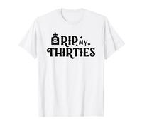 RIP My Thirties - 30 cumpleaños cumpliendo 30 Halloween Camiseta
