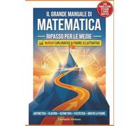 Ripasso Matematica Medie - Preparazione Esame Terza Media e Prima Superiore: Il Grande Manuale Di Matematica Facile con Teoria, Esempi Svolti, ... Formulario e Soluzioni. Con Grafici e Figure.
