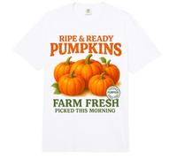 Ripe and Ready Pumpkins Retro Farmer Market Fall Pumpkin Fun Comfort Colors Adult Heavyweight T-Shirt