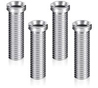 Ripeng 4 Tornillos Huecos de Válvula de Fregadero 12 x 45 mm Tornillo de Enchufe de Colador de Acero Inoxidable Repuesto de Perno Roscado de Fijación de Fregaderos Tornillo de Tapón de Colador