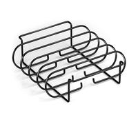 Rippchenständer Für Das Grillen - 12x9,96x2,87in Hitzebeständig Langlebig Rack, Zubehör Platzsparend, Stabil Sicher Mehrfach Kochen Braten | Camping Barbacoa Familientreffen Garten Terrasse