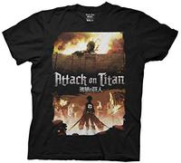 Ripple Junction Attack On Titan keyart Breaking The Wall Negro - Camiseta de Negro X-Large