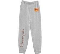 Ripple Junction Gilmore - Pantalones deportivos de forro polar para niñas con logotipo de Luke's Diner con licencia oficial, Gris Jaspeado, X-Large