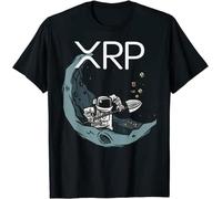 Ripple XRP Coin Bullrun Moon Crypto Cryptocurrency Investor T-ShirtCoin tee Black Mens