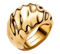 Rippled 14 k Gold-Plated Ring