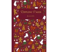 Rippling pages - Journal de lecture: Carnet de lecture à remplir - 100 pages de review + bingo de lecture + objectifs de lecture + this or that + ... - Collection Noël - Doodle Couleur Rouge
