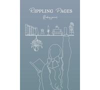 Rippling Pages - Reading Journal: Reading tracker notebook - Classique interior - 100 review pages + reading bingo + goals + this or that + book of the year... - Ruban Collection - Cerulean color