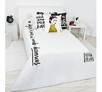 RIPSHOP Funda nórdica con Dos Cojines Deco 100% algodón Modelo No Dejes de Mundo Piruu para Cama de 180 (260x240cm.)