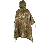 Ripstop Impermeable Con Capucha Poncho Camping Festival Basha Vegetato Woodland