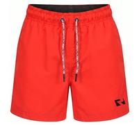 RIPT Bañador Niño Secado Rápido - Boardshort con Forro Malla, Protección UV 50, Pantalón Corto Surf Natación Playa Verano (Rojo, 9-10 Años)