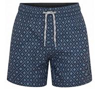 RIPT Bañador Niño Secado Rápido - Boardshort con Forro Malla, Protección UV 50, Pantalón Corto Surf Natación Playa Verano (Estampado de Diamantes Azul, 9-10 Años)