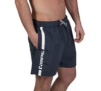 RIPT Essentials Bañador para hombre Shorts de Baño con Protección Solar UV 50 de Secado Rápido, Azul marino/Blanco, S