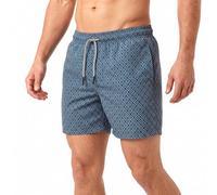 RIPT Essentials Bañador para Hombre Shorts de Baño con Protección Solar UV 50 de Secado Rápido, Estampado de Diamantes Azul pálido, L