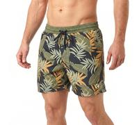 RIPT Essentials Bañador para hombre Shorts de Baño con Protección Solar UV 50 de Secado Rápido, Estampado selva azul marino/verde, XL