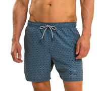 RIPT Essentials Bañador para Hombre Shorts de Baño con Protección Solar UV 50 de Secado Rápido, Estampado de Diamantes Azul pálido, XL