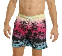 RIPT Essentials Bañador para hombre Shorts de Baño con Protección Solar UV 50 de Secado Rápido, Rosa, S