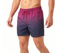 RIPT Essentials Bañador para hombre Shorts de Baño con Protección Solar UV 50 de Secado Rápido, Tinte por inmersión rosa, XXL
