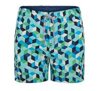 RIPT Performance Niño Essentials Pantalones Cortos de baño de Secado rápido con protección Solar UV 50, Estampado Geométrico Azul, 3-4 Años