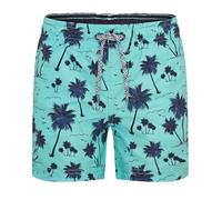 RIPT Essentials Bañador niño Quick Dry UV 50 con protección Solar Pantalones Cortos de Natación para Niños, Palmera Verde, 3-4 Años