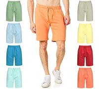 RIPT Performance Essentials RCSHO765_ORANG_S - Pantalones deportivos suaves al tacto para hombre, color naranja, talla S