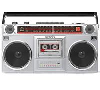 Riptunes Boombox - Reproductor de Casete de Radio, Radio Am/FM -SW1/SW2, transmisión inalámbrica, Ranuras USB/Micro SD, Entrada Auxiliar, Conector para Auriculares, convertir casetes a USB/SD, Estilo