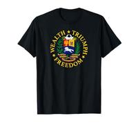 Riqueza, Triunfo, Libertad Escudo de Armas Venezuela Camiseta