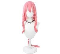 RiRaku Anime Cosplay Peluca Shuna Pink Long Halloween Costume Cosplay Peluca,para Carnaval Navidad Fiesta
