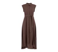 RISA Vestido camisero chocolate 42 chocolate