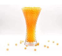 Risai Bolas Gel de Agua, Perlas Bolitas de Agua No Tóxicas Crecen en Agua, Water Beads para Jarrones Decoración Plantas Flores, 500pcs, Orange 10g