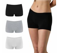 Risalti Boxer Mujer Bambú 3Pc - Culotte, Bragas, Boxer Bambú Sin Costuras, Ropa Interior Suave - Made In Italy